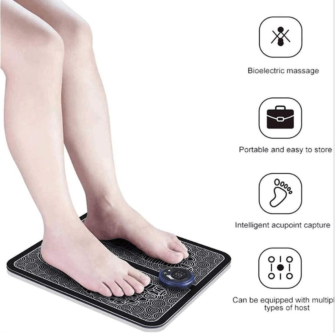 EMS Foot Massager Pad Portable Electric Muscle Stimulation